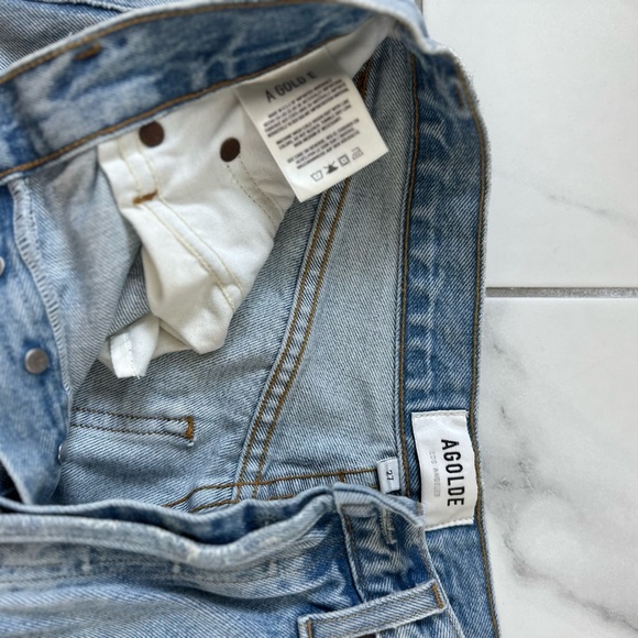 Agolde riley jeans in clear skies - Picture 2 of 5